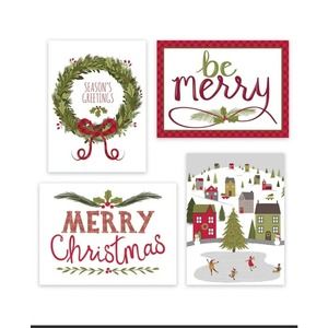 Masterpiece Studios 16-Count Boxed Assorted Christmas Cards, 4 each of 4 Diff...